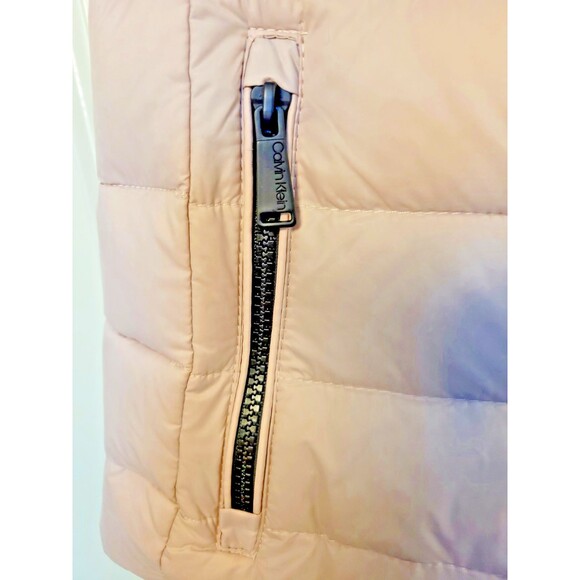 Calvin Klein Performance Down Puffer Vest Womens M Quilted Full Zip Gorpcore - Picture 7 of 8